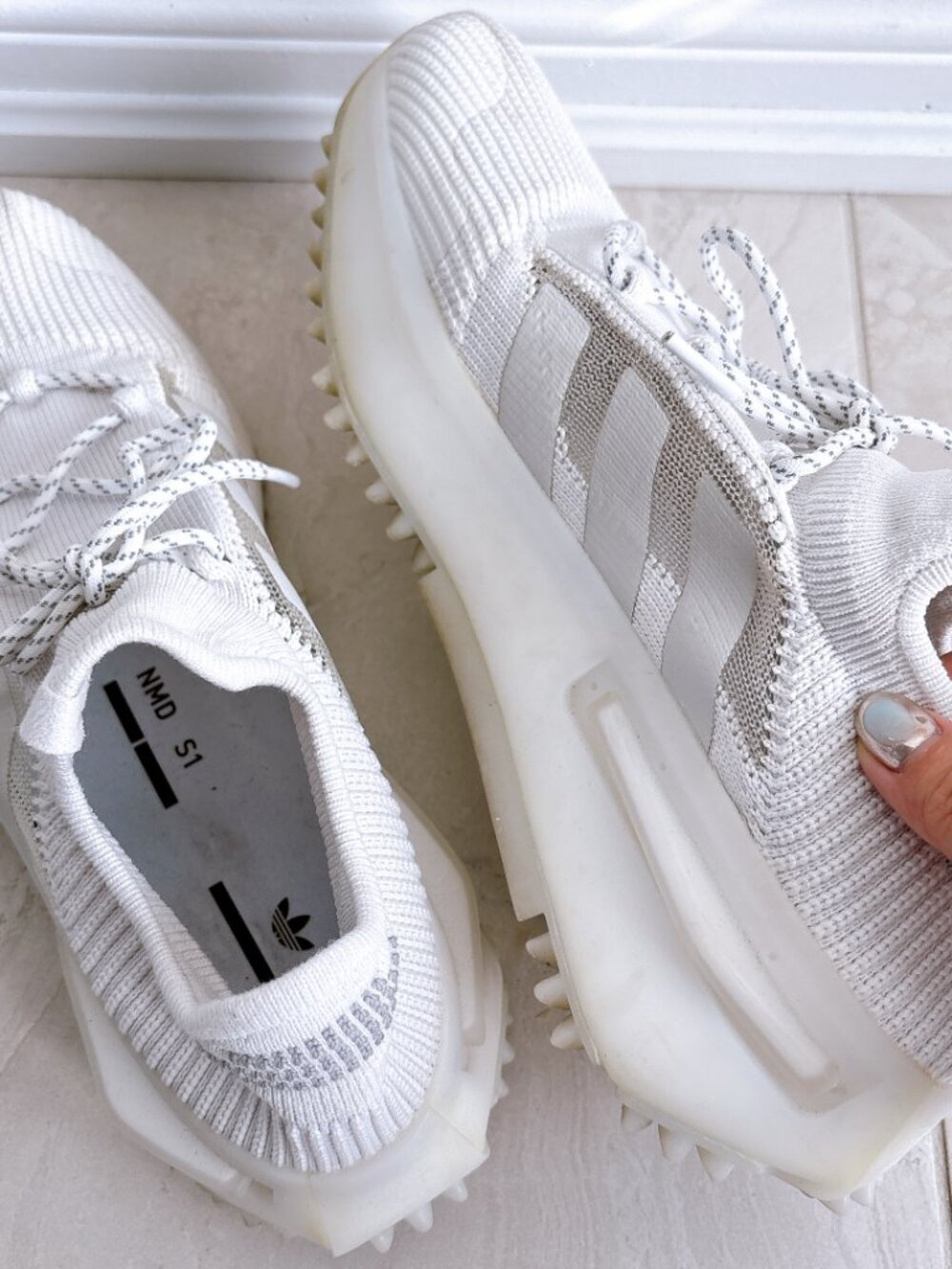 98% NEW NMD MENS SHOES, SIZE 10